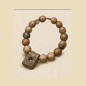 Illustrated beads and ornaments