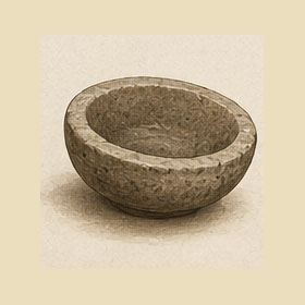 Illustrated worked stone vessel