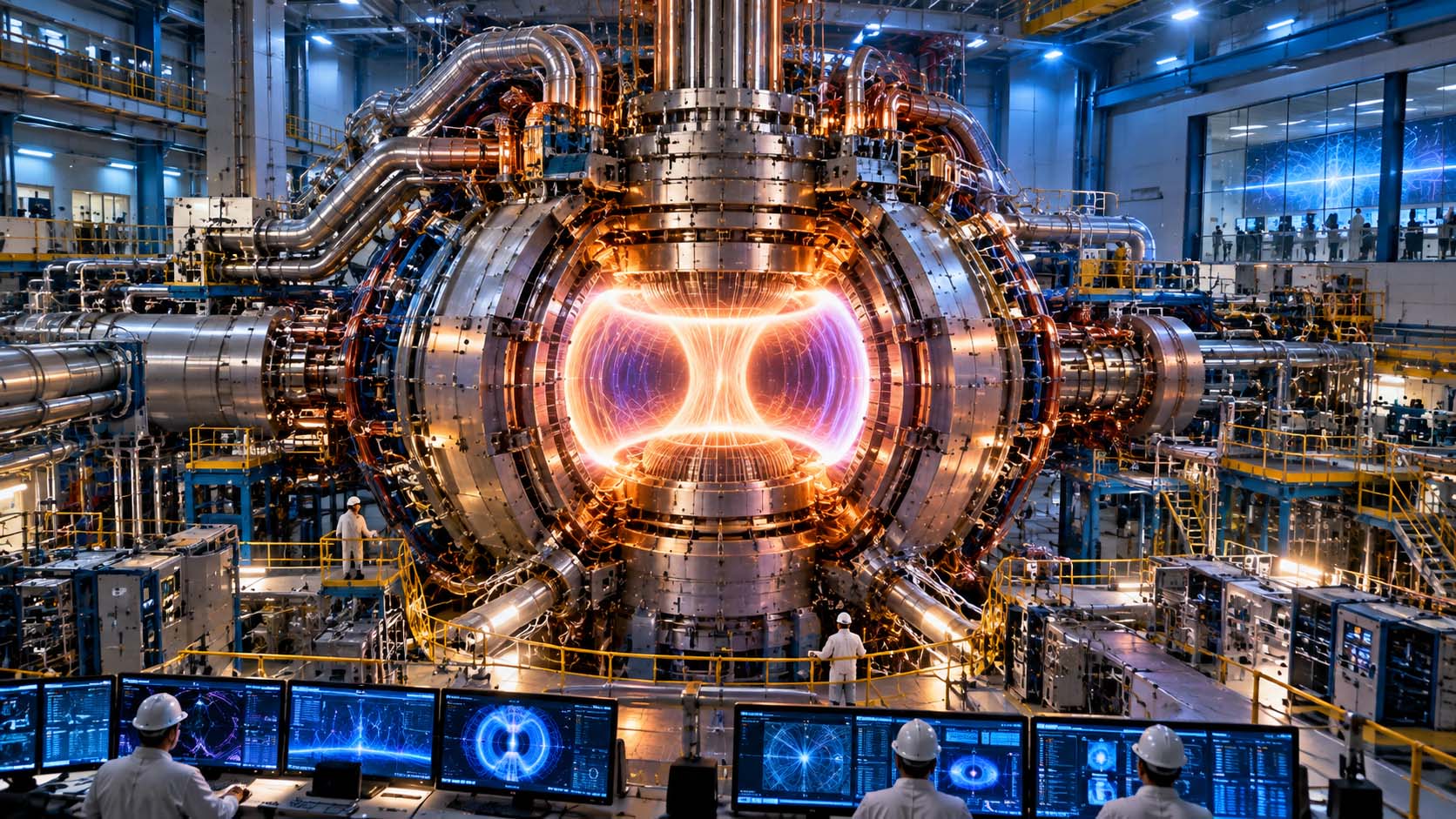 Fusion Power: The Race to a Pilot Plant concept illustration