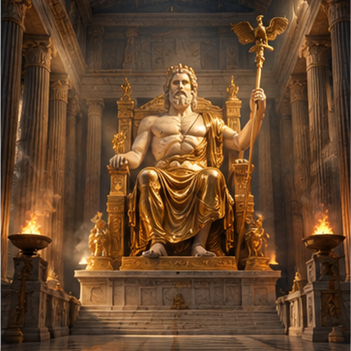 Statue of Zeus at Olympia thumbnail